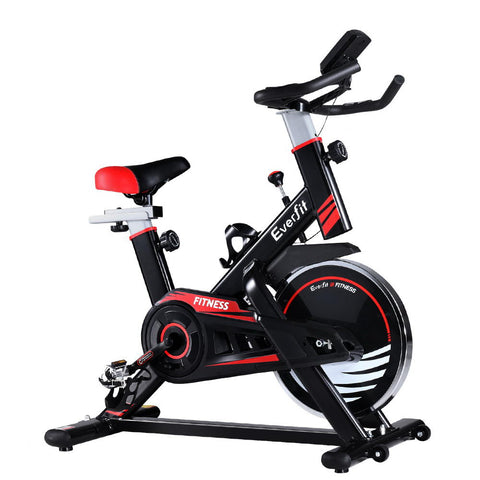 Everfit Spin Exercise Bike Fitness Commercial Home Workout Gym Equipment Black