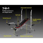 Everfit 7-In-1 Weight Bench Multi-Function Power Station Fitness Gym Equipment