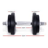 Everfit Fitness Gym Exercise Dumbbell Set 20kg